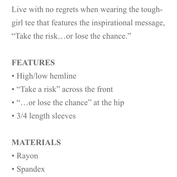 mark. By Avon Take a risk women’s tee’s - Picture 5 of 6